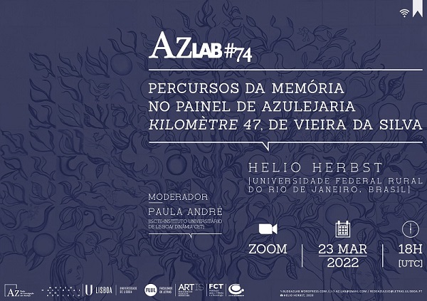 AzLab#74: The path of memory in the tile panel Kilomtre 47, by Vieira da Silva