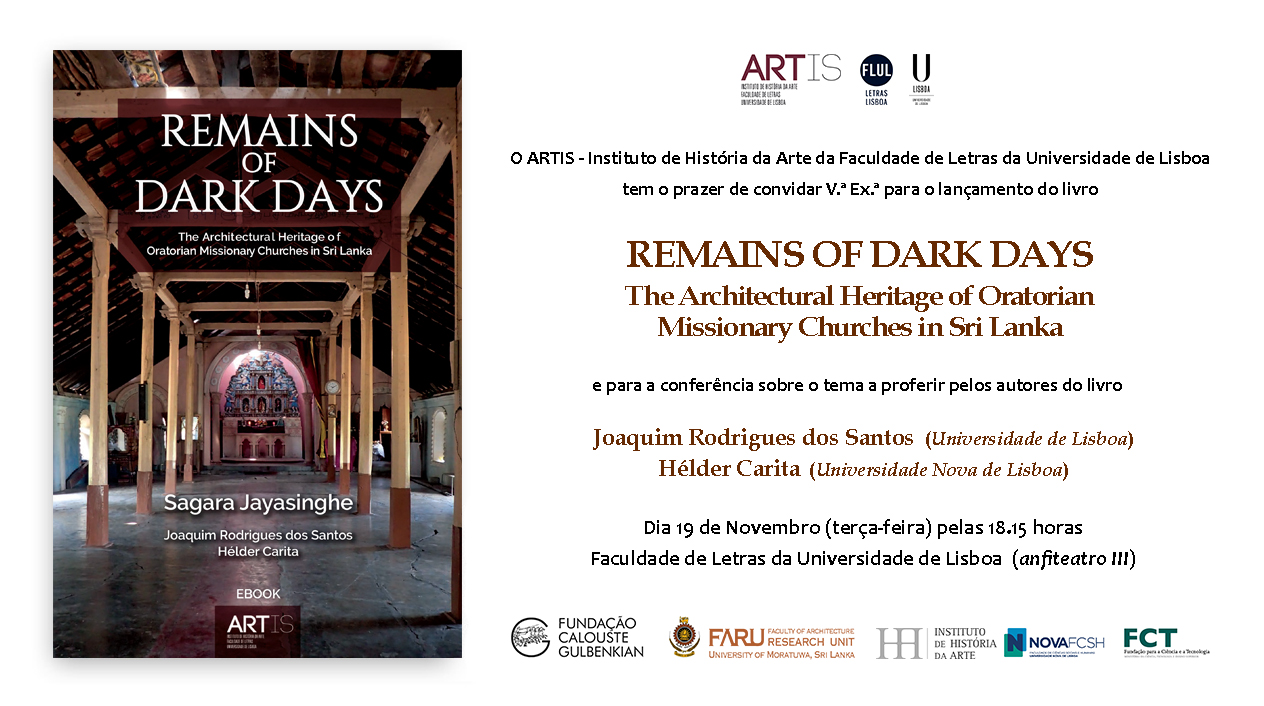 Book Launch "Remains of Dark Days: The architectural Heritage of Oratorian Missionary Churches in Sri Lanka"