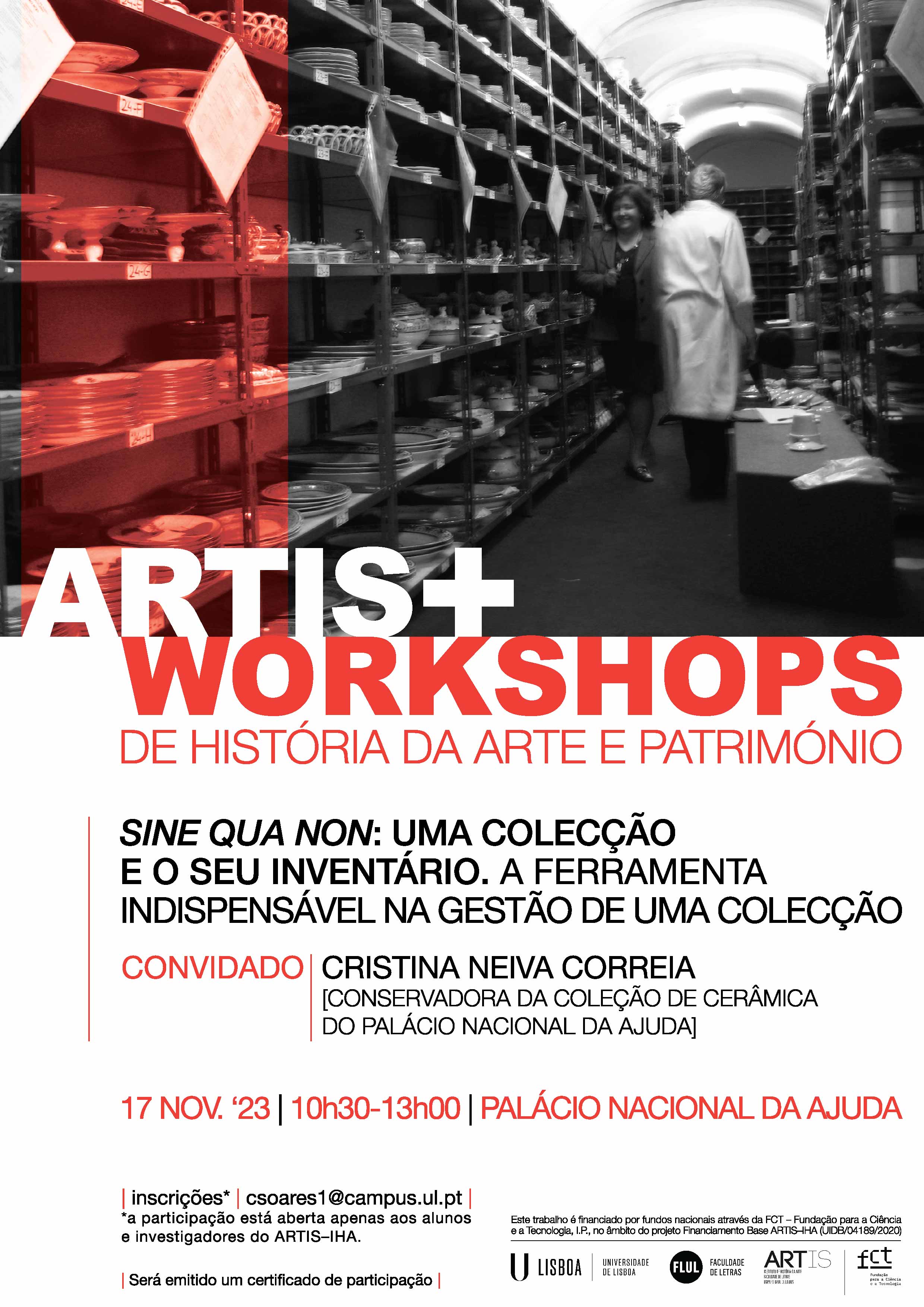 ARTIS+ [ART HISTORY AND HERITAGE WORKSHOPS] | SINE QUA NON: A COLLECTION AND ITS INVENTORY. THE INDISPENSABLE TOOL IN MANAGING A COLLECTION