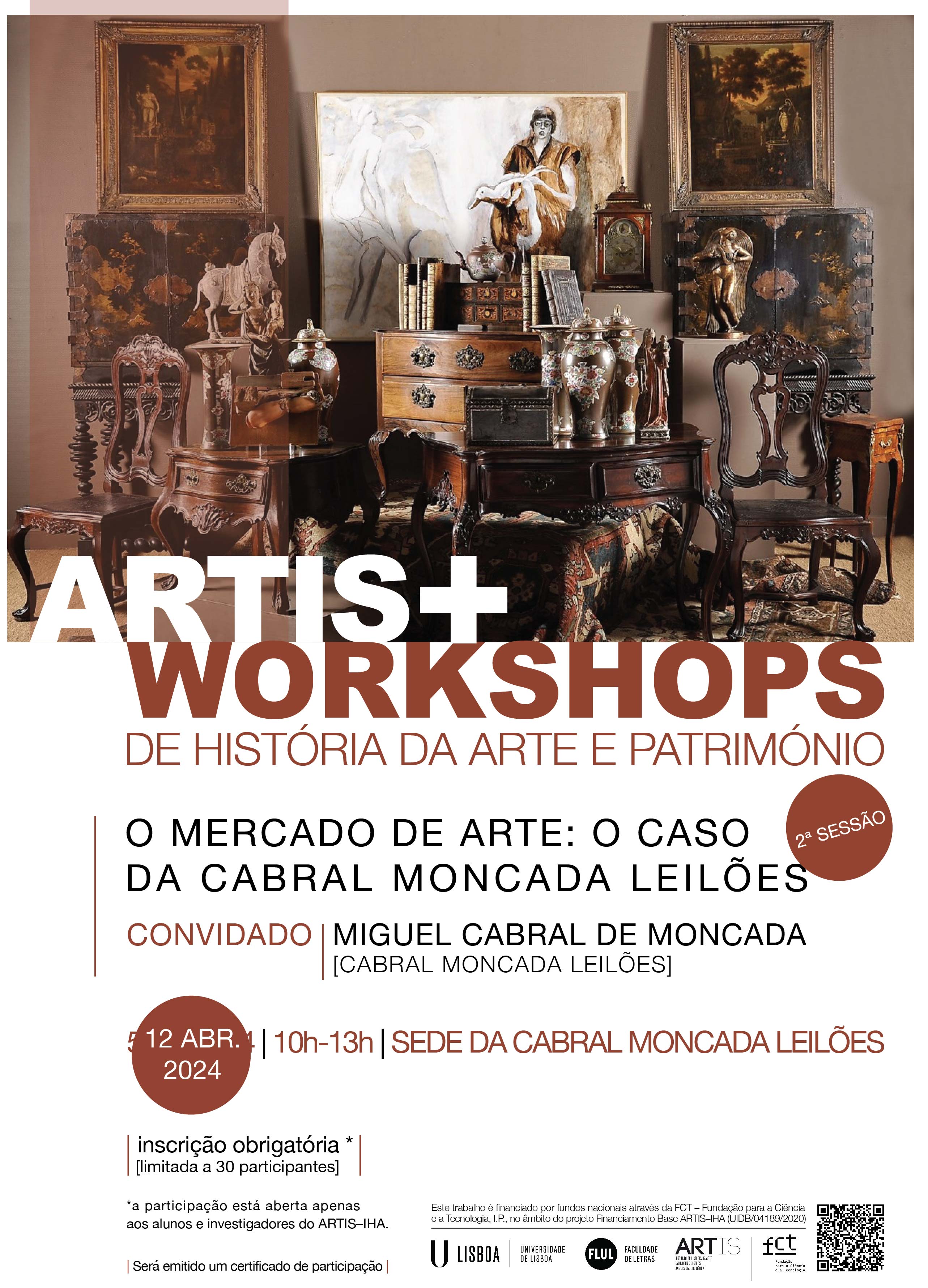 ARTIS+ [ART HISTORY AND HERITAGE WORKSHOPS] | O MERCADO DE ARTE: O CASO DA CABRAL MONCADA LEILES [2nd SESSION]