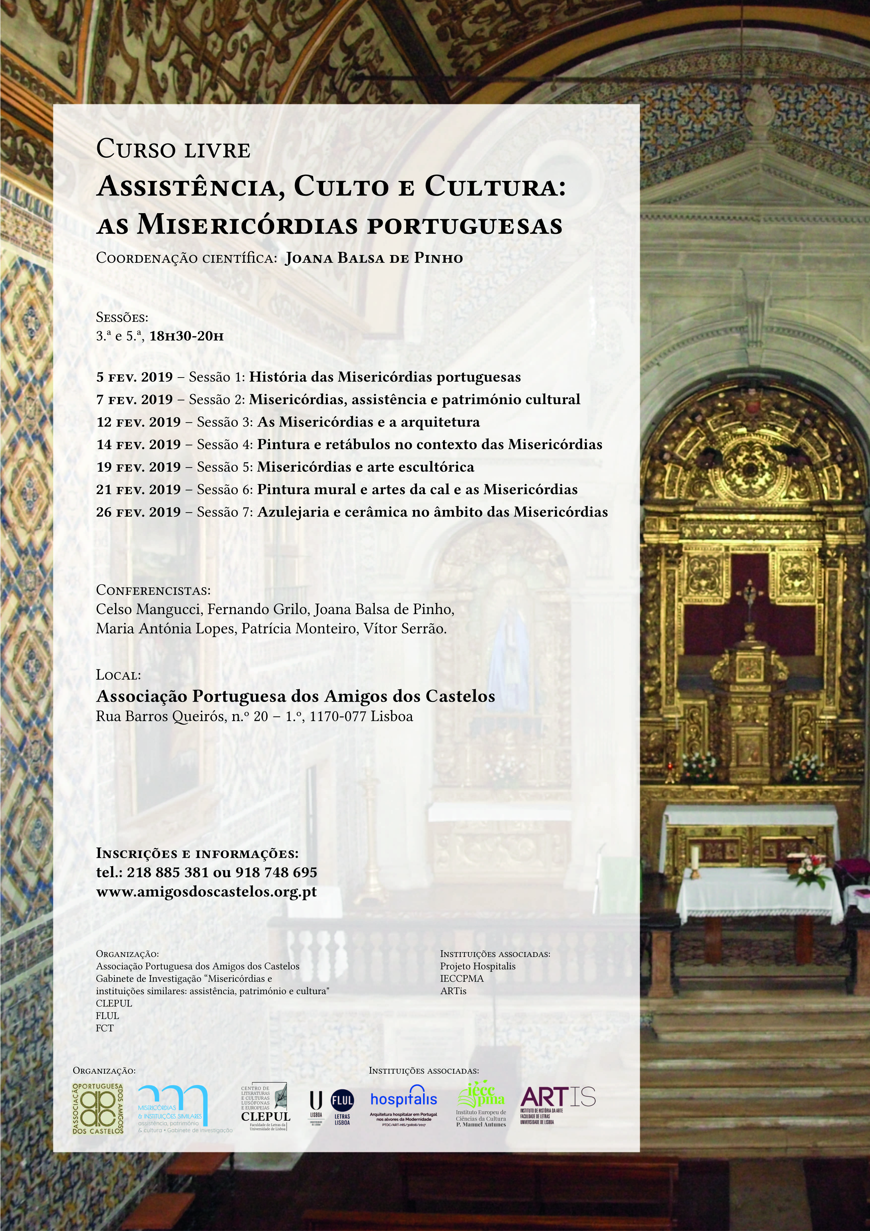 Curso Livre Assistncia, Culto e Cultura: as Misericrdias portuguesas