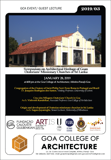 Symposium on Architectural Heritage of Goan Oratorians Missionary Churches of Sri Lanka