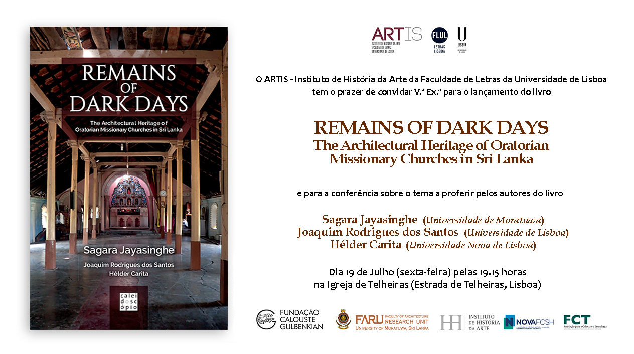 Lanamento do livro "Remains of Dark Days: The architectural heritage of Oratorian missionary churches in Sri Lanka"