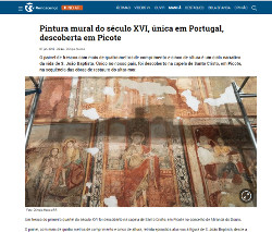 Pintura mural do sculo XVI, nica em Portugal, descoberta em Picote